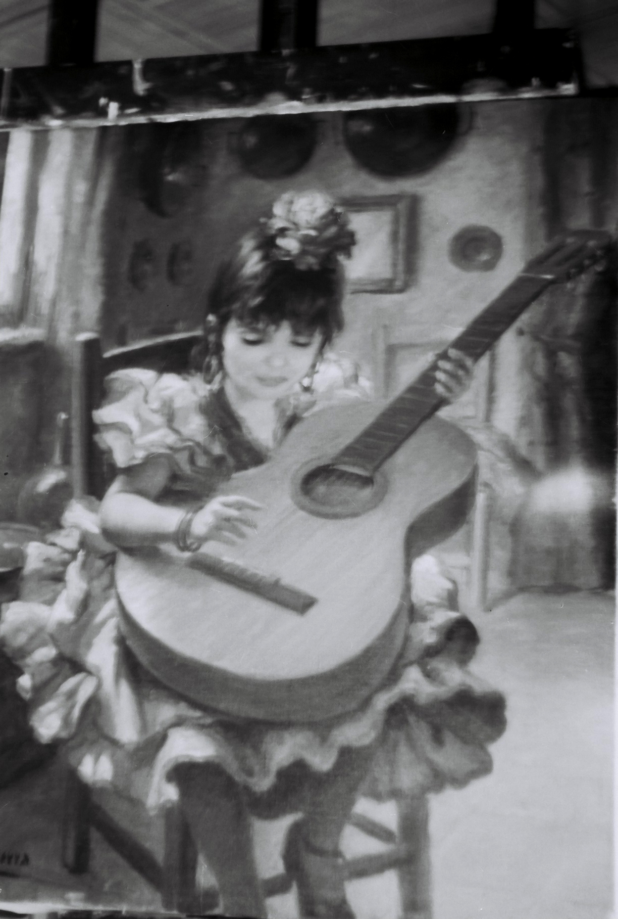 Pequeña guitarrista gitana