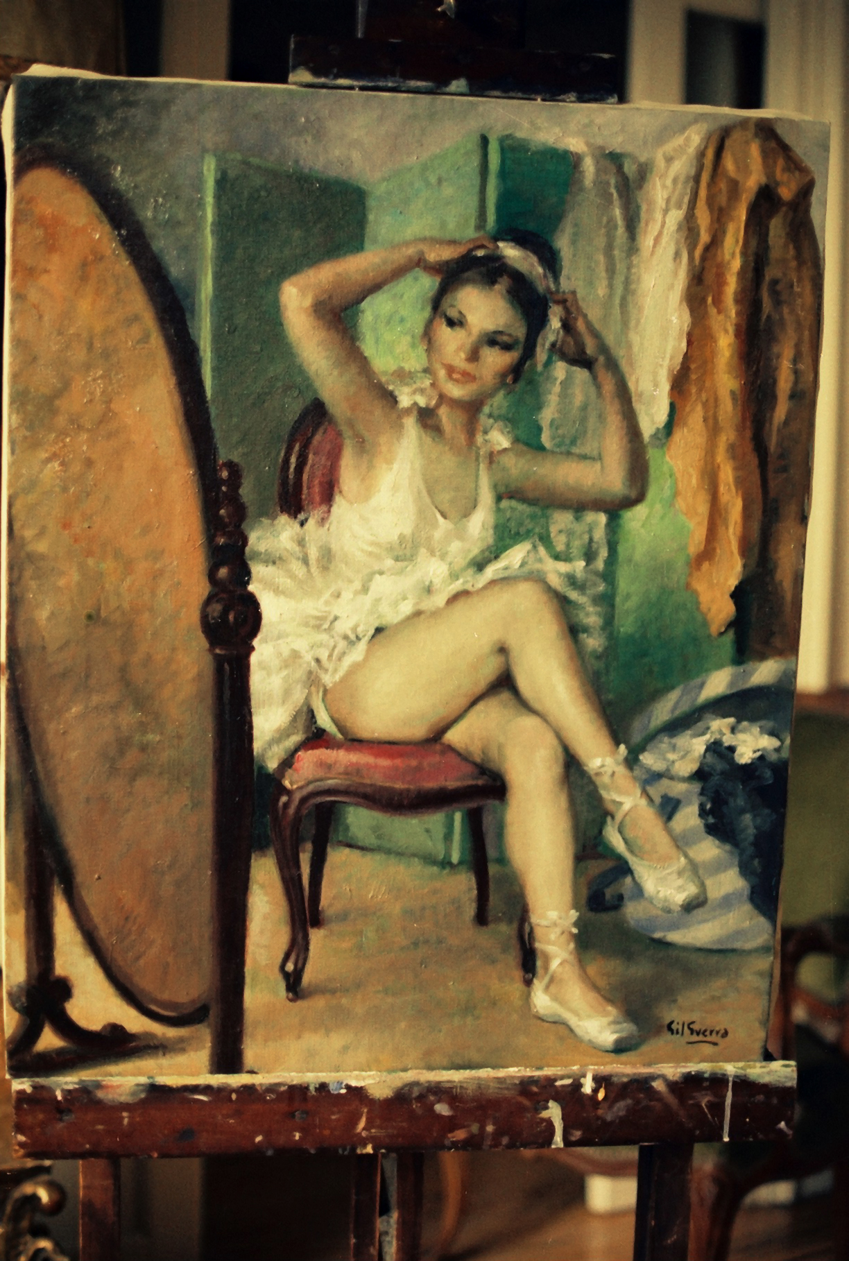 Bailarina frente al espejo