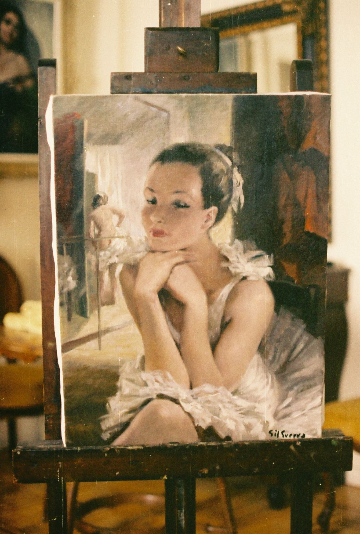 Bailarina en el camerino
