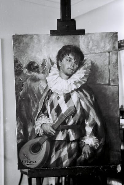 Arlequín con bandurria