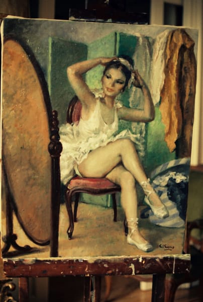 Bailarina frente al espejo