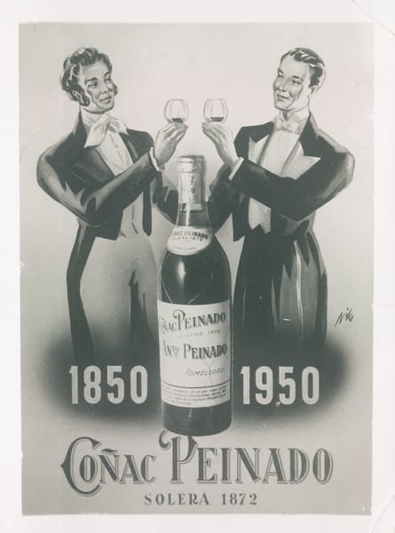 Coñac Peinado Solera 1872 — Centenario 1850–1950
