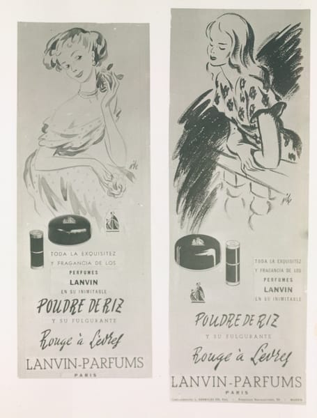 Lanvin-Parfums — Toda la exquisitez y fragancia de los Perfumes Lanvin en su inimitable Poudre de Riz y su fulgurante Rouge à Lèvres