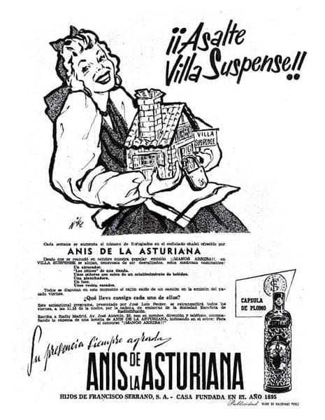 Anís de la Asturiana — ¡Asalte Villa Suspense!