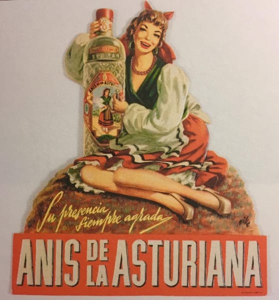 Anís de la Asturiana — Expositor troquelado